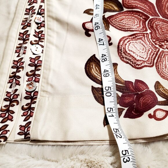 NWT FARM RIO Boho Maxi Dress Cream Floral Cottagecore Small - Picture 9 of 16